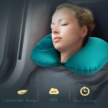 Inflatable Travel U-shaped Pillow